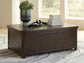 Brecton Cocktail Table With Storage Signature Design by Ashley®