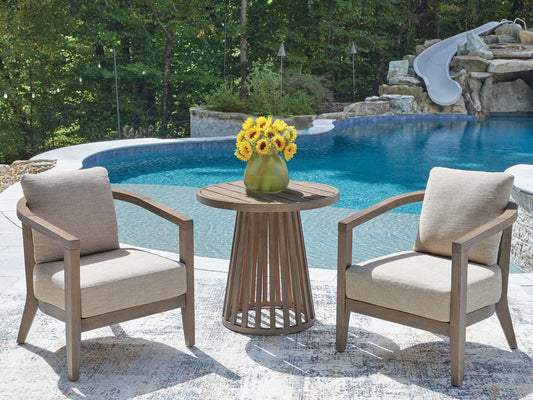 Joy Lagoon Chairs w/CUSH/Table Set (3/CN) Signature Design by Ashley®