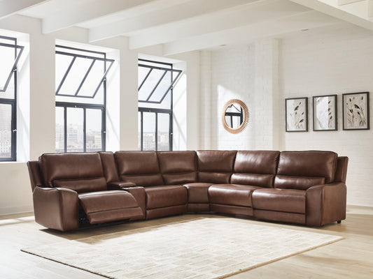 DeepWakes 6-Piece Reclining Sectional with Storage Console Signature Design by Ashley®