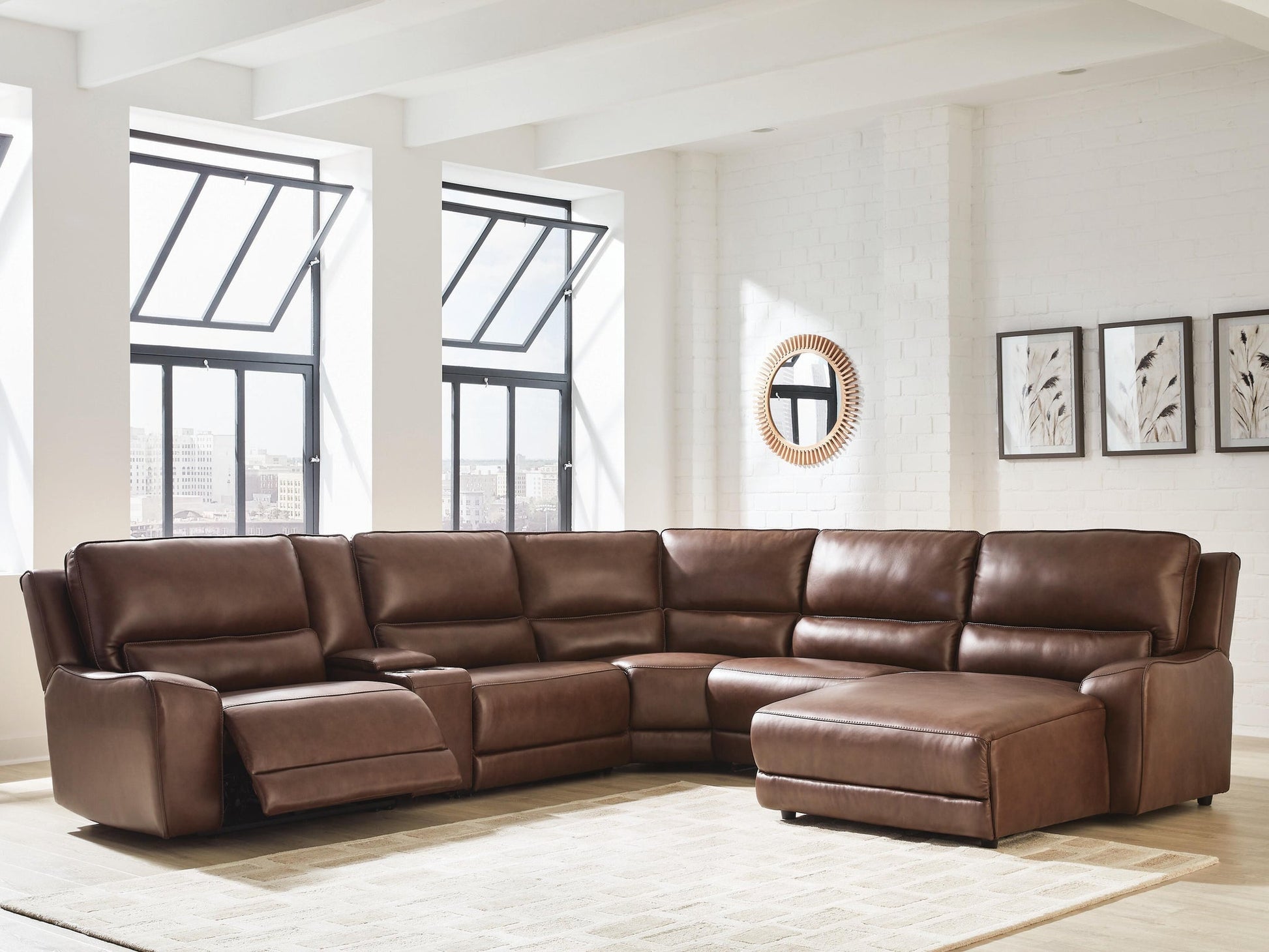 DeepWakes 6-Piece Power Reclining Sectional with Chaise Signature Design by Ashley®
