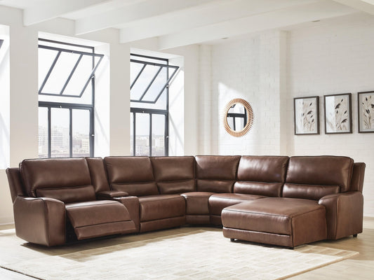 DeepWakes 6-Piece Power Reclining Sectional with Chaise Signature Design by Ashley®