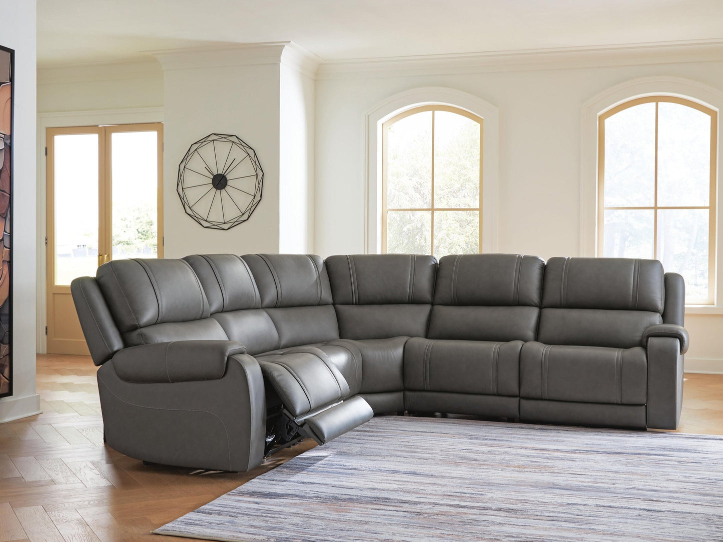 5Z - Pittson 5-Piece Power Reclining Sectional Signature Design by Ashley®