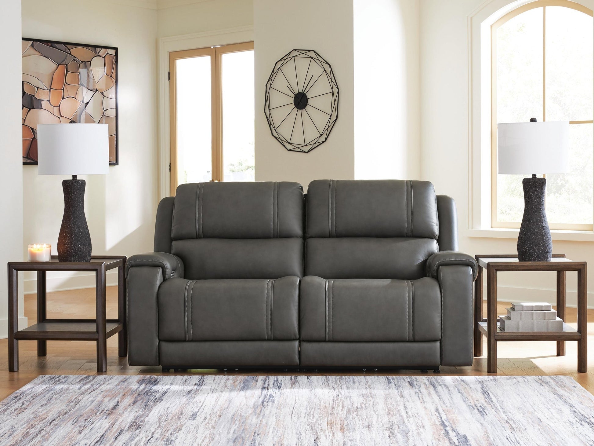 5Z - Pittson 2-Piece Power Reclining Sectional Loveseat Signature Design by Ashley®