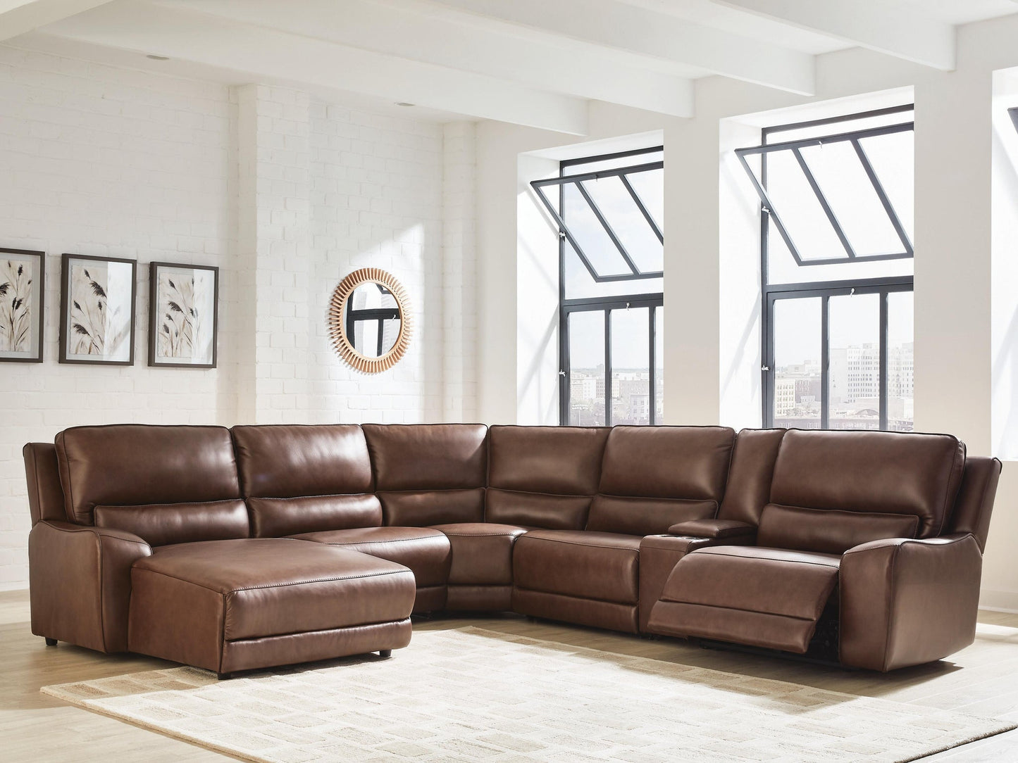 DeepWakes 6-Piece Power Reclining Sectional with Chaise Signature Design by Ashley®
