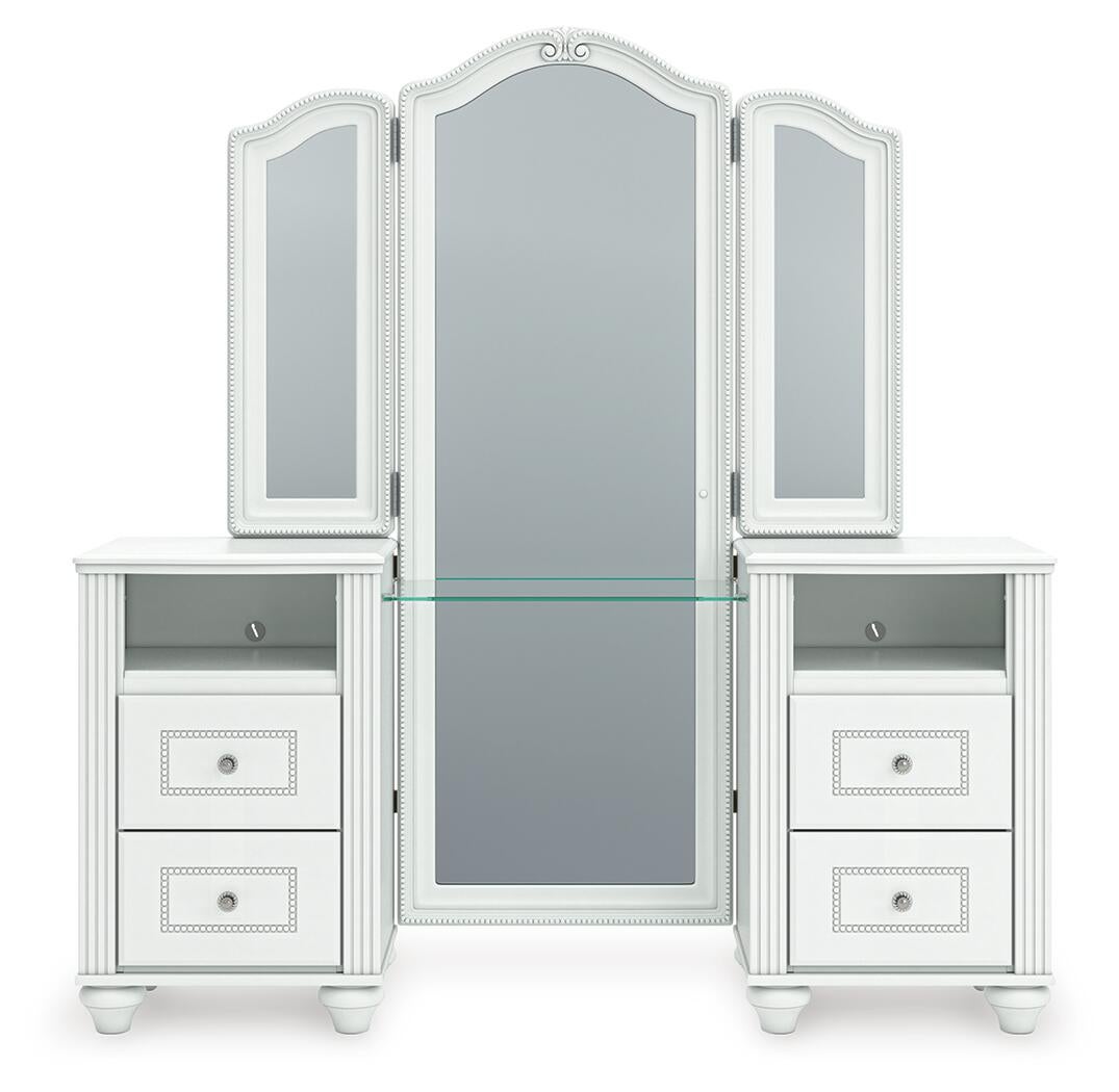 Kozlani Vanity with Mirror Signature Design by Ashley®