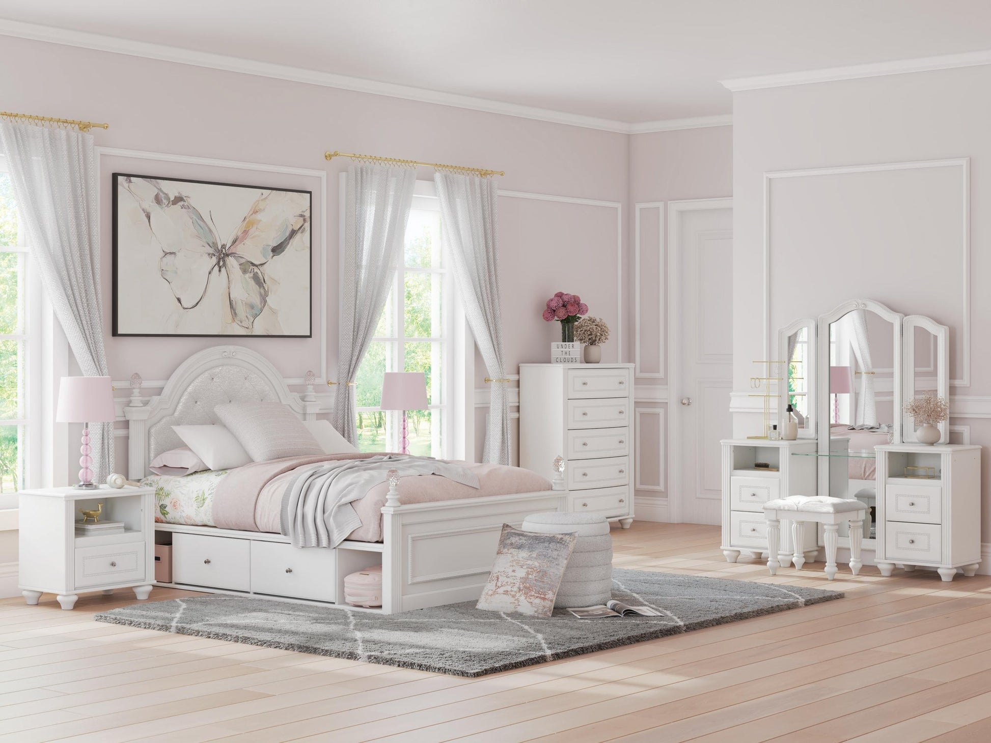 Kozlani Vanity with Mirror Signature Design by Ashley®