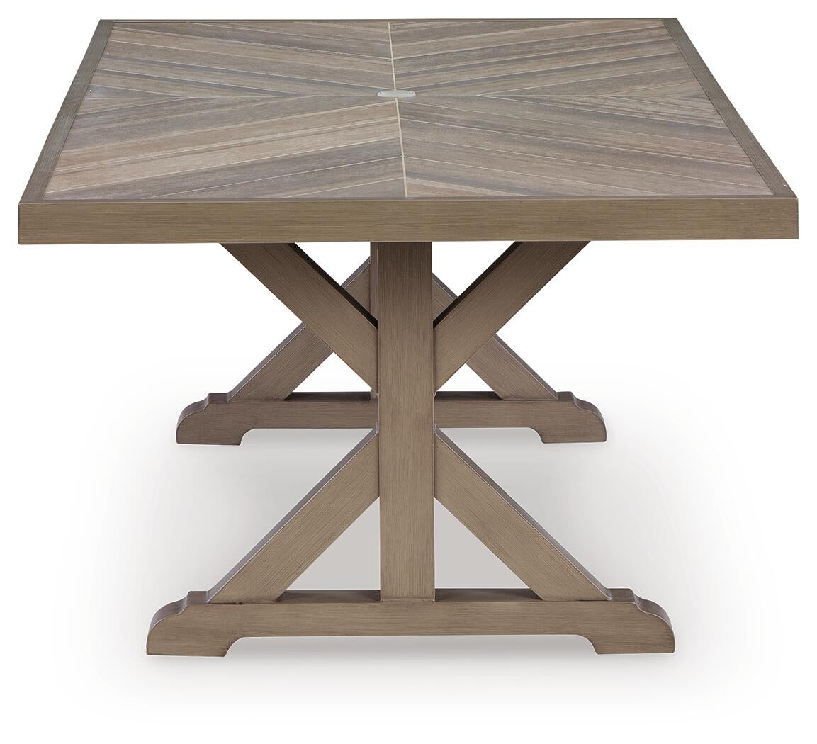 Laguna Heights RECT Dining Table w/UMB OPT Signature Design by Ashley®