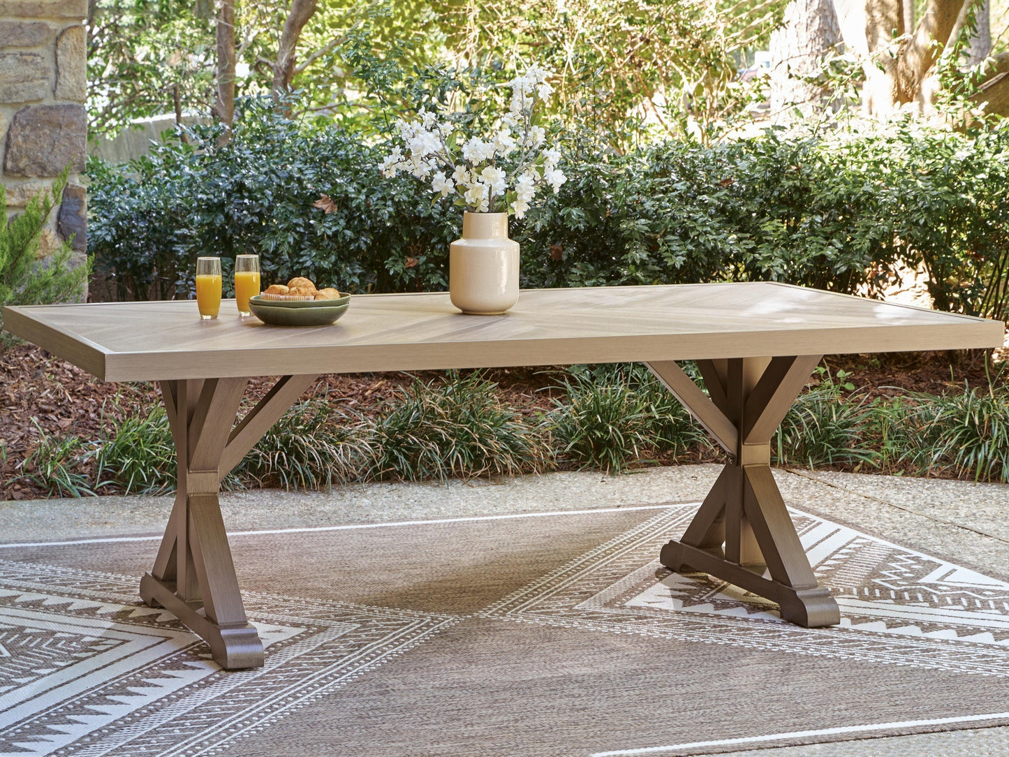 Laguna Heights RECT Dining Table w/UMB OPT Signature Design by Ashley®