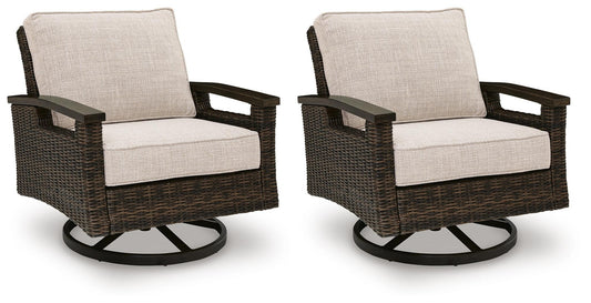 Monterey Point Swivel Lounge Chair (2/CN) Signature Design by Ashley®