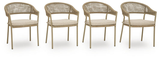 Orchard Beach Arm Chair With Cushion (4/CN) Signature Design by Ashley®