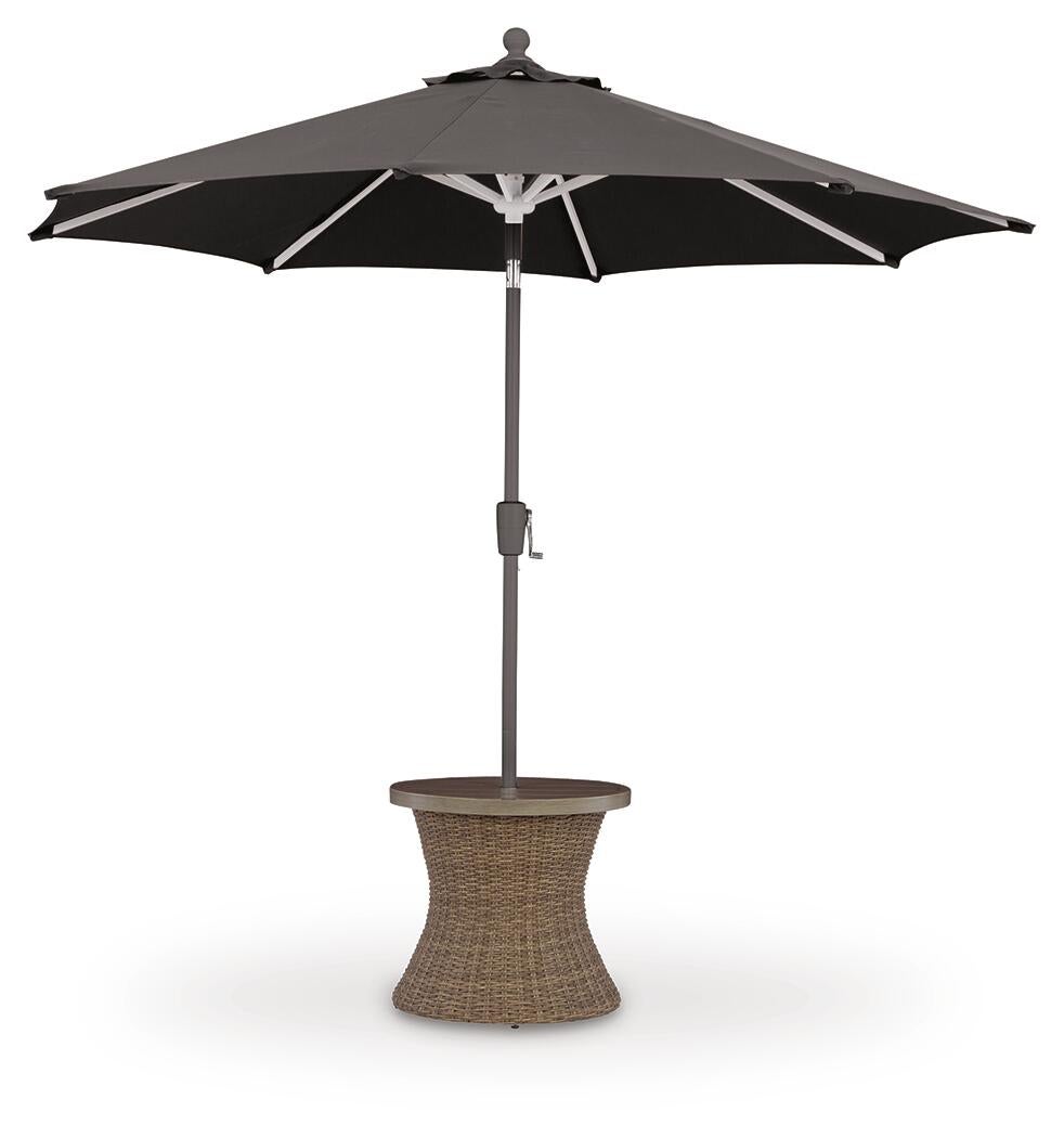 Laguna Heights Round End Table w/UMB OPT Signature Design by Ashley®
