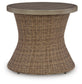 Laguna Heights Round End Table w/UMB OPT Signature Design by Ashley®