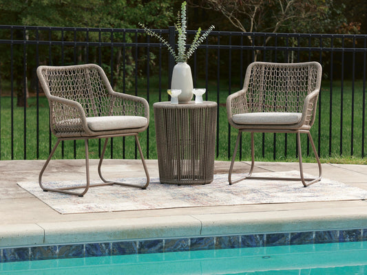 Majors Beach Chairs w/CUSH/Table Set (3/CN) Signature Design by Ashley®