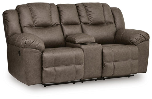 Lowilla DBL Rec Loveseat w/Console Signature Design by Ashley®