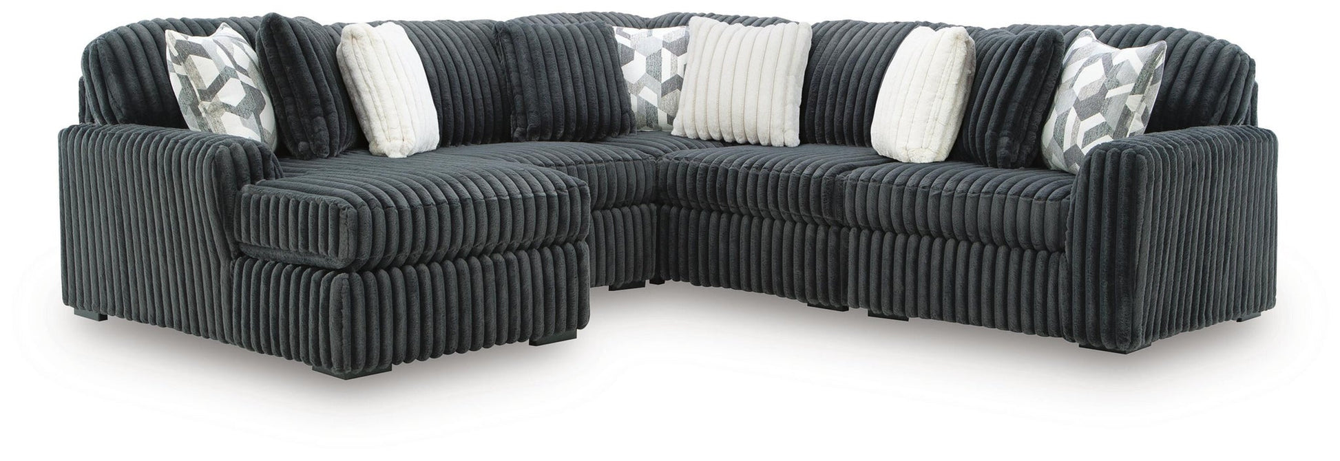 Midnight-Madness 5-Piece Sectional with Chaise Signature Design by Ashley®