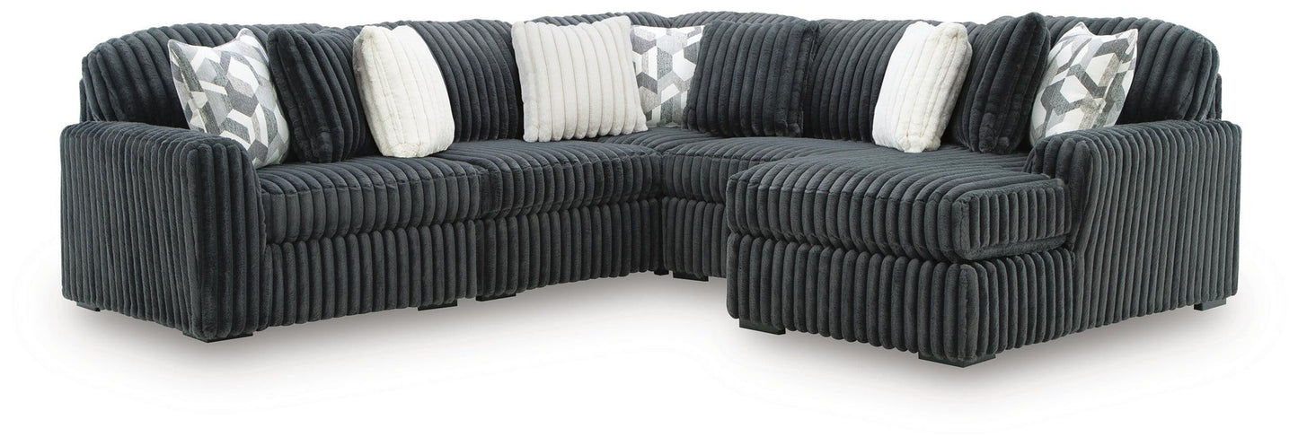 Midnight-Madness 5-Piece Sectional with Chaise Signature Design by Ashley®