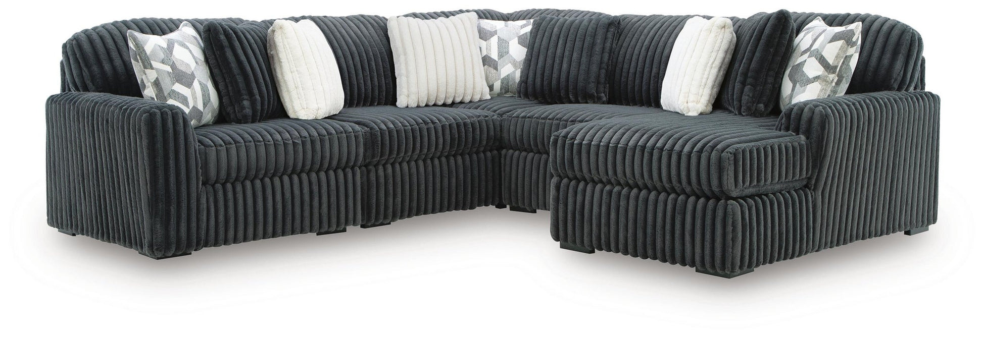 Midnight-Madness 5-Piece Sectional with Chaise Signature Design by Ashley®