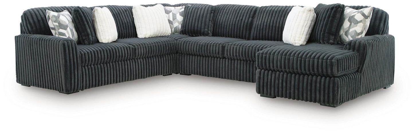 Midnight-Madness 4-Piece Sectional with Chaise Signature Design by Ashley®