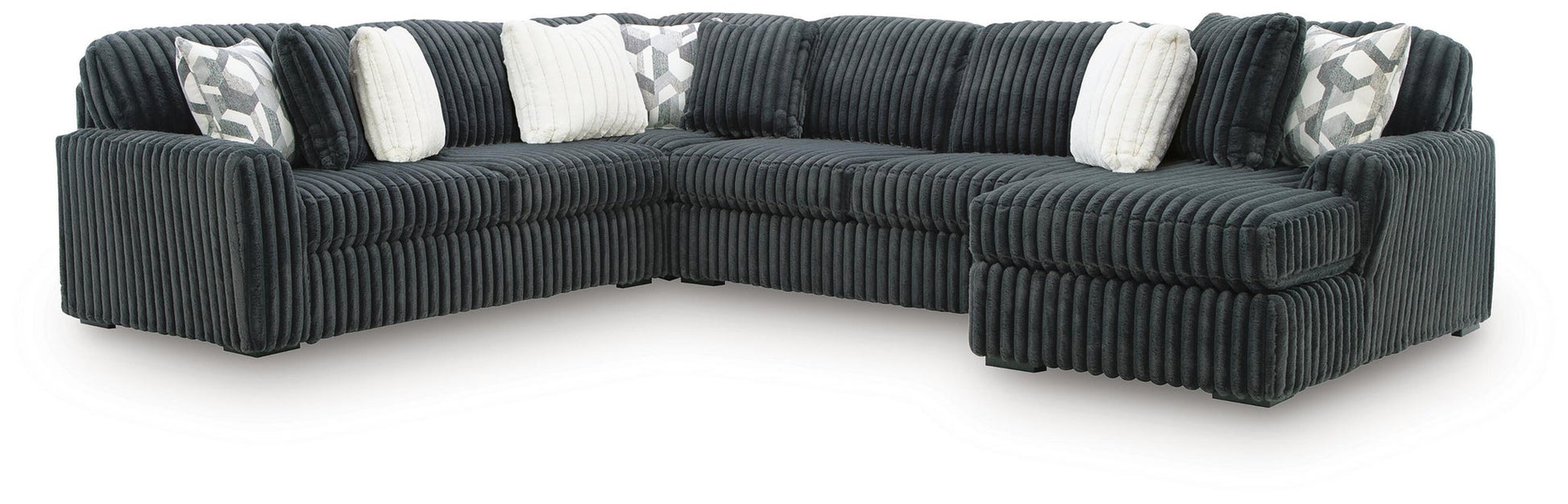 Midnight-Madness 4-Piece Sectional with Chaise Signature Design by Ashley®