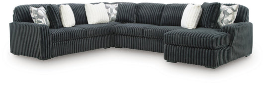 Midnight-Madness 4-Piece Sectional with Chaise Signature Design by Ashley®
