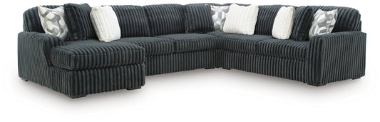 Midnight-Madness 4-Piece Sectional with Chaise Signature Design by Ashley®