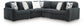 Midnight-Madness 5-Piece Sectional Signature Design by Ashley®