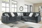 Midnight-Madness 5-Piece Sectional Signature Design by Ashley®