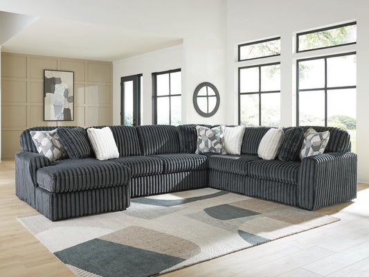 Midnight-Madness 4-Piece Sectional with Chaise Signature Design by Ashley®