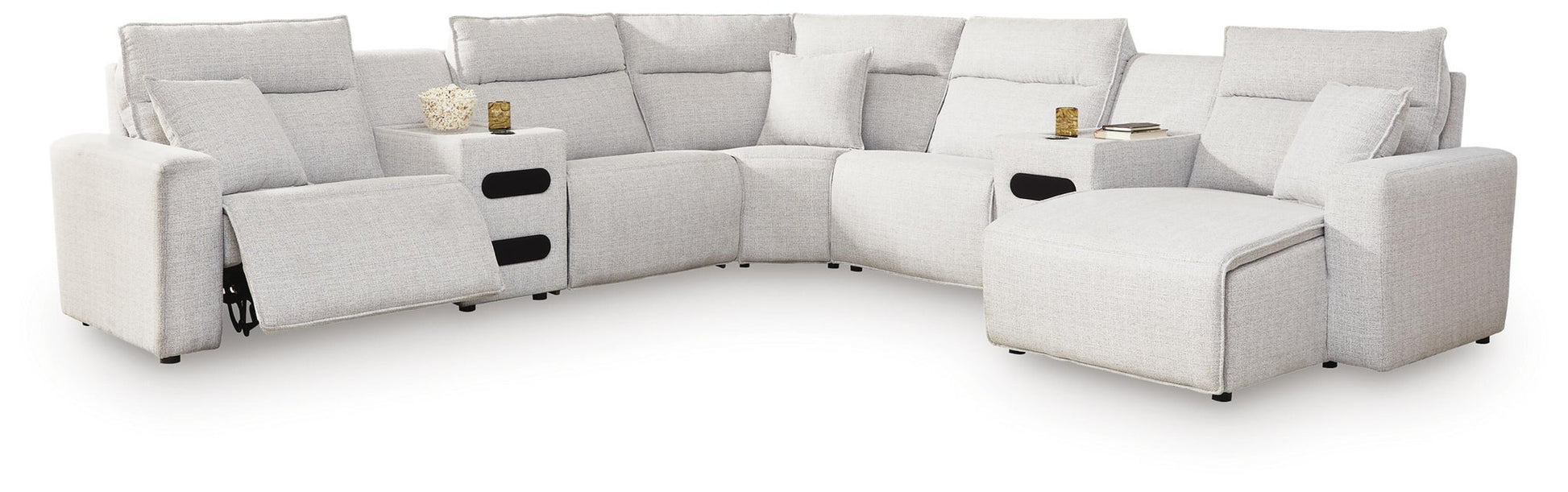 Modmax II 7-Piece Power Reclining Sectional with Chaise and Audio Consoles Signature Design by Ashley®