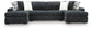 Midnight-Madness 3-Piece Double Chaise Sectional Signature Design by Ashley®