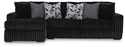 Midnight-Madness 3-Piece Sectional with Chaise Signature Design by Ashley®