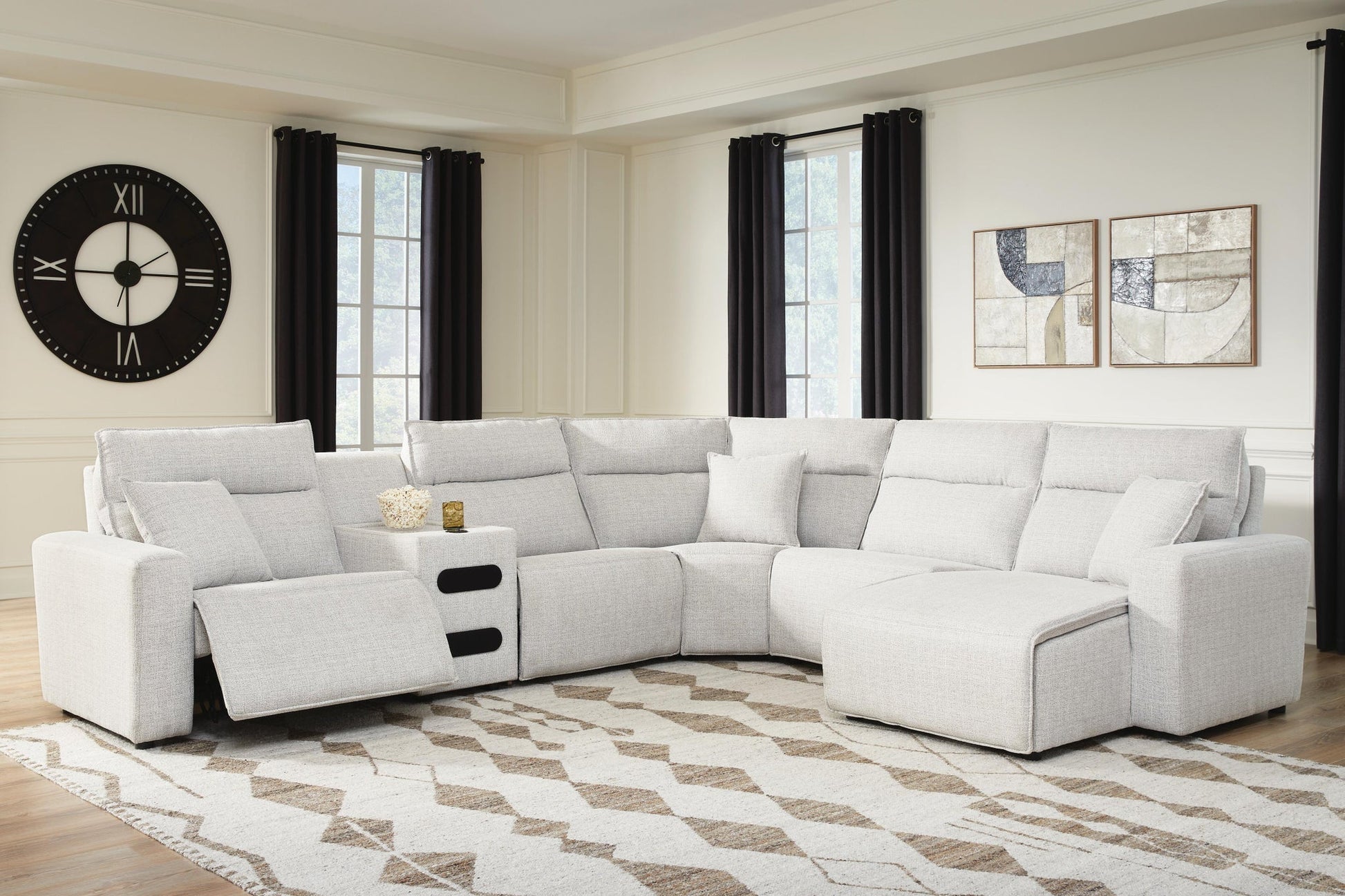Modmax II 6-Piece Reclining Sectional with Chaise and Audio Console Signature Design by Ashley®