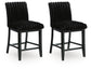 Mervannie Upholstered Barstool (2/CN) Signature Design by Ashley®