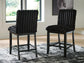 Mervannie Upholstered Barstool (2/CN) Signature Design by Ashley®