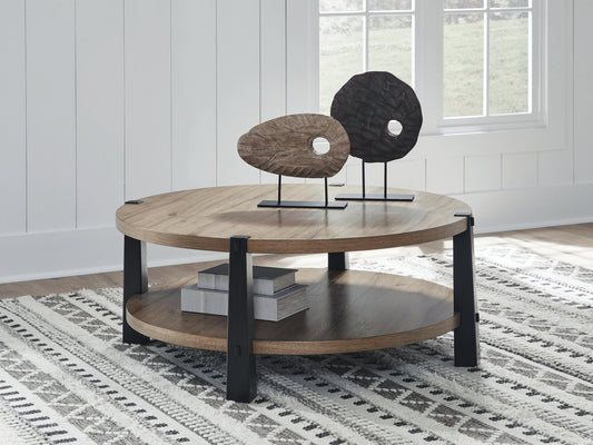 Ridgester Round Cocktail Table Signature Design by Ashley®