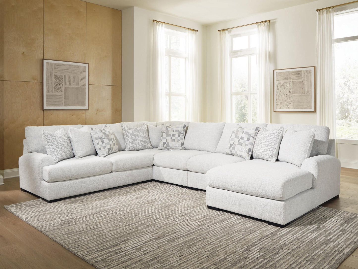 Misty-Lakes 5-Piece Sectional with Chaise Signature Design by Ashley®