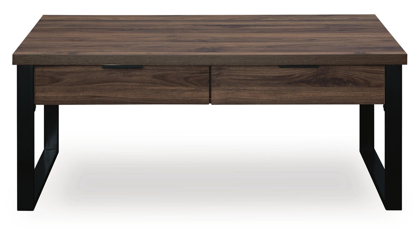 Wickman Falls Rectangular Cocktail Table Signature Design by Ashley®