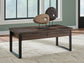 Wickman Falls Rectangular Cocktail Table Signature Design by Ashley®