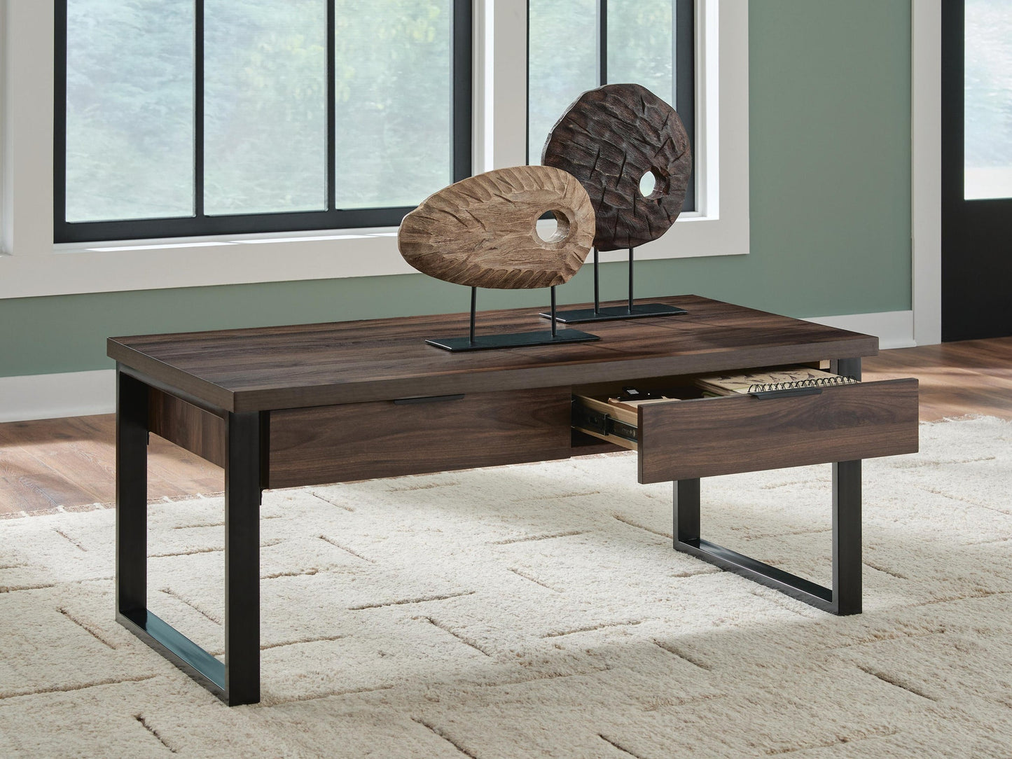 Wickman Falls Rectangular Cocktail Table Signature Design by Ashley®