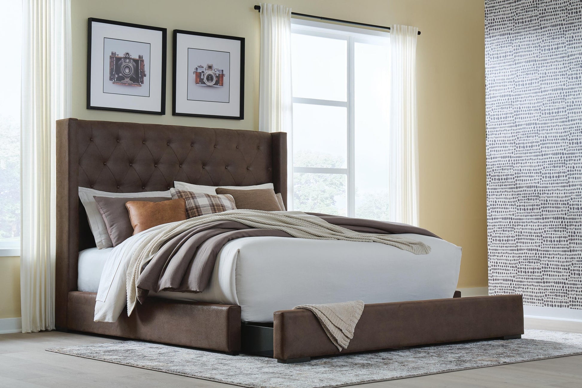 Lavernty  Upholstered Storage Bed Signature Design by Ashley®