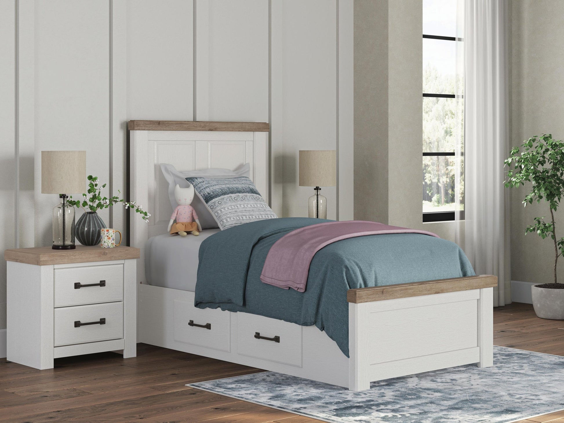 Savonport  Panel Bed With Storage Benchcraft®