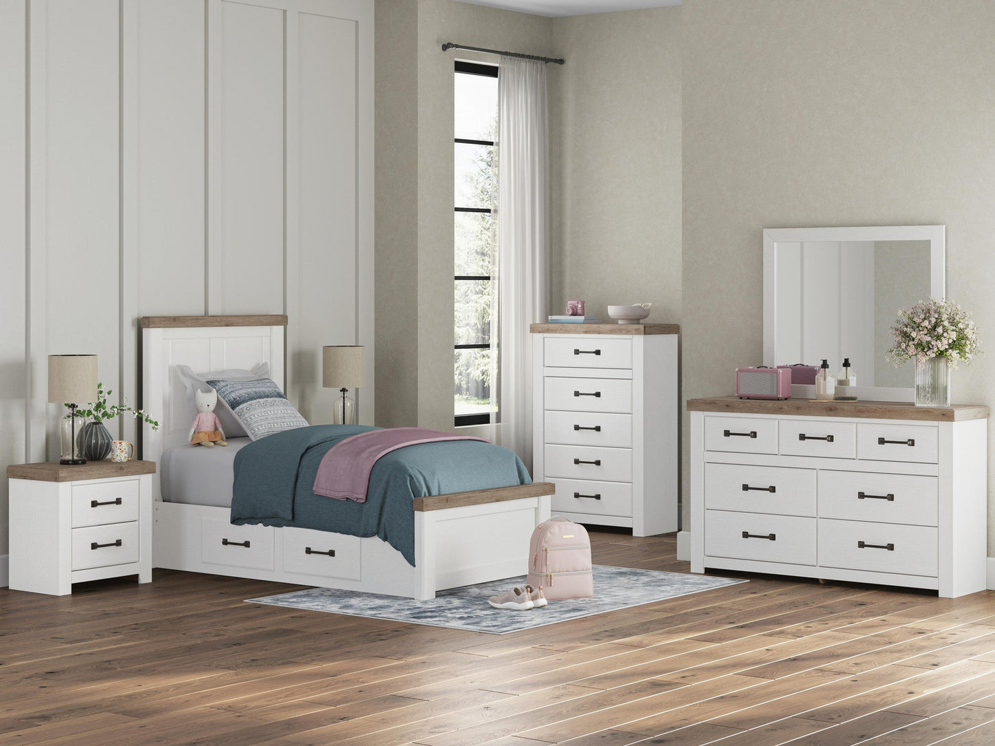 Savonport  Panel Bed With Storage Benchcraft®
