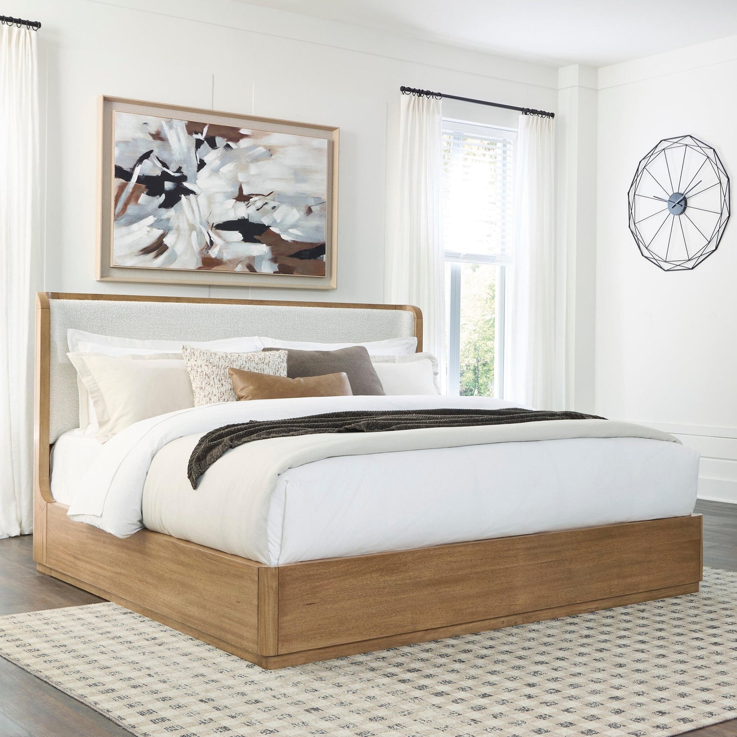 Pamaria California  Upholstered Panel Bed Signature Design by Ashley®