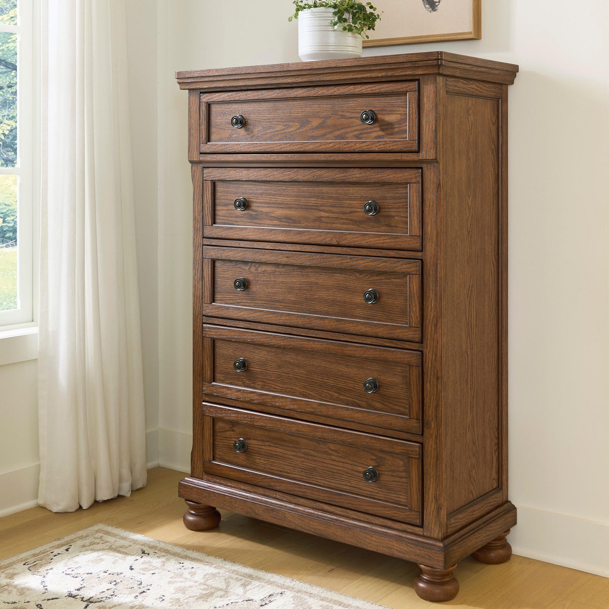 Zackaryn Five Drawer Chest Signature Design by Ashley®