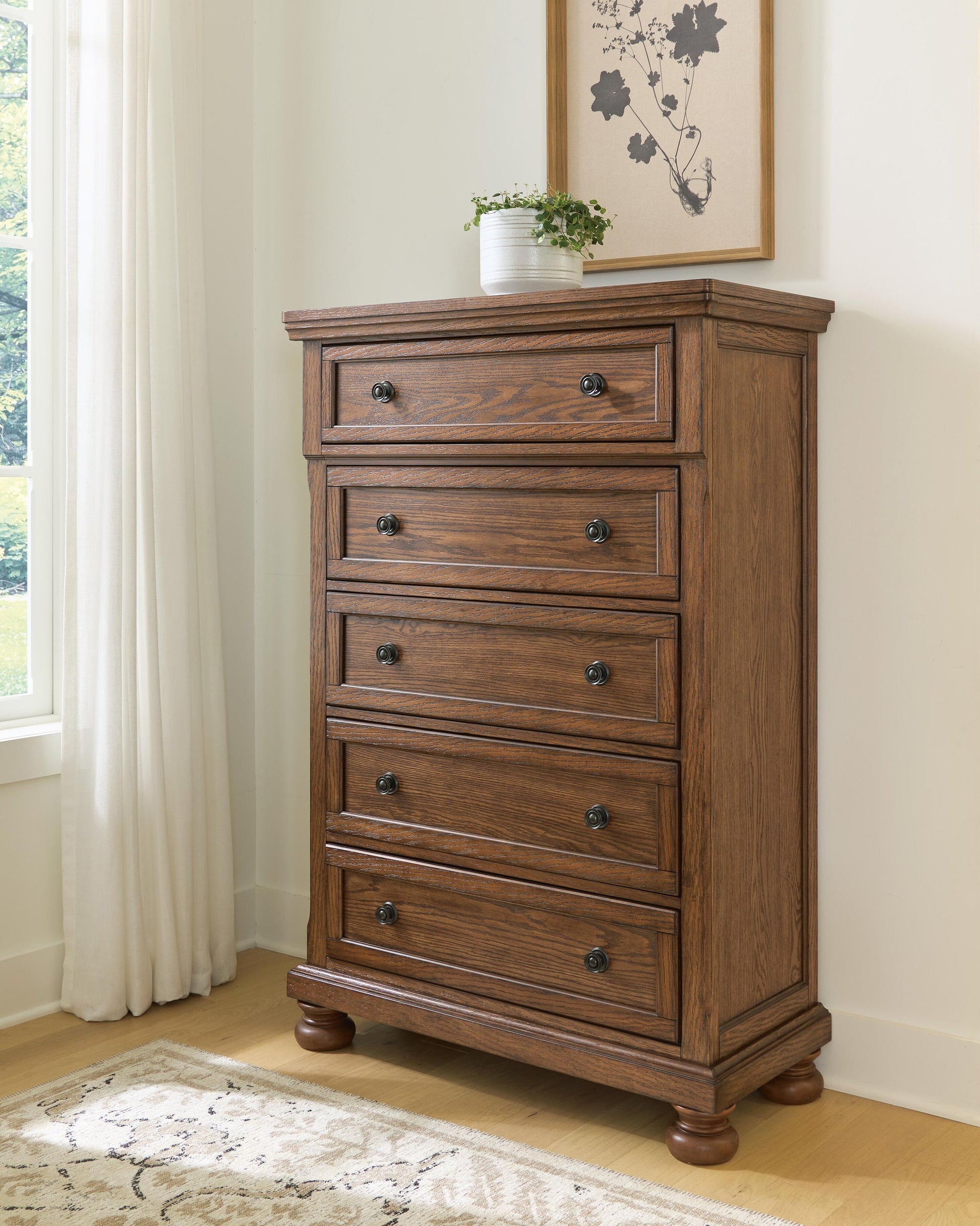 Zackaryn Five Drawer Chest Signature Design by Ashley®