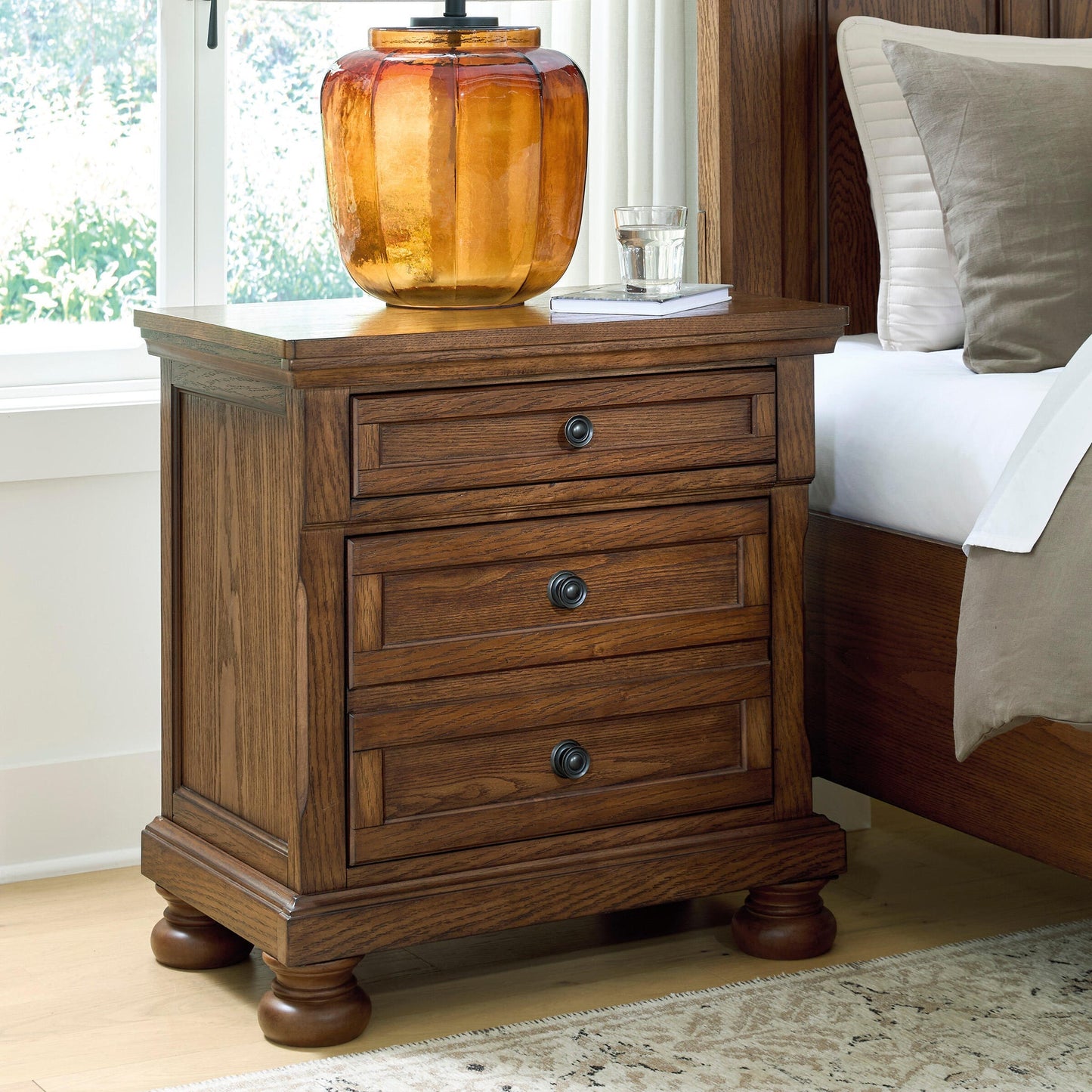 Zackaryn Two Drawer Night Stand Signature Design by Ashley®