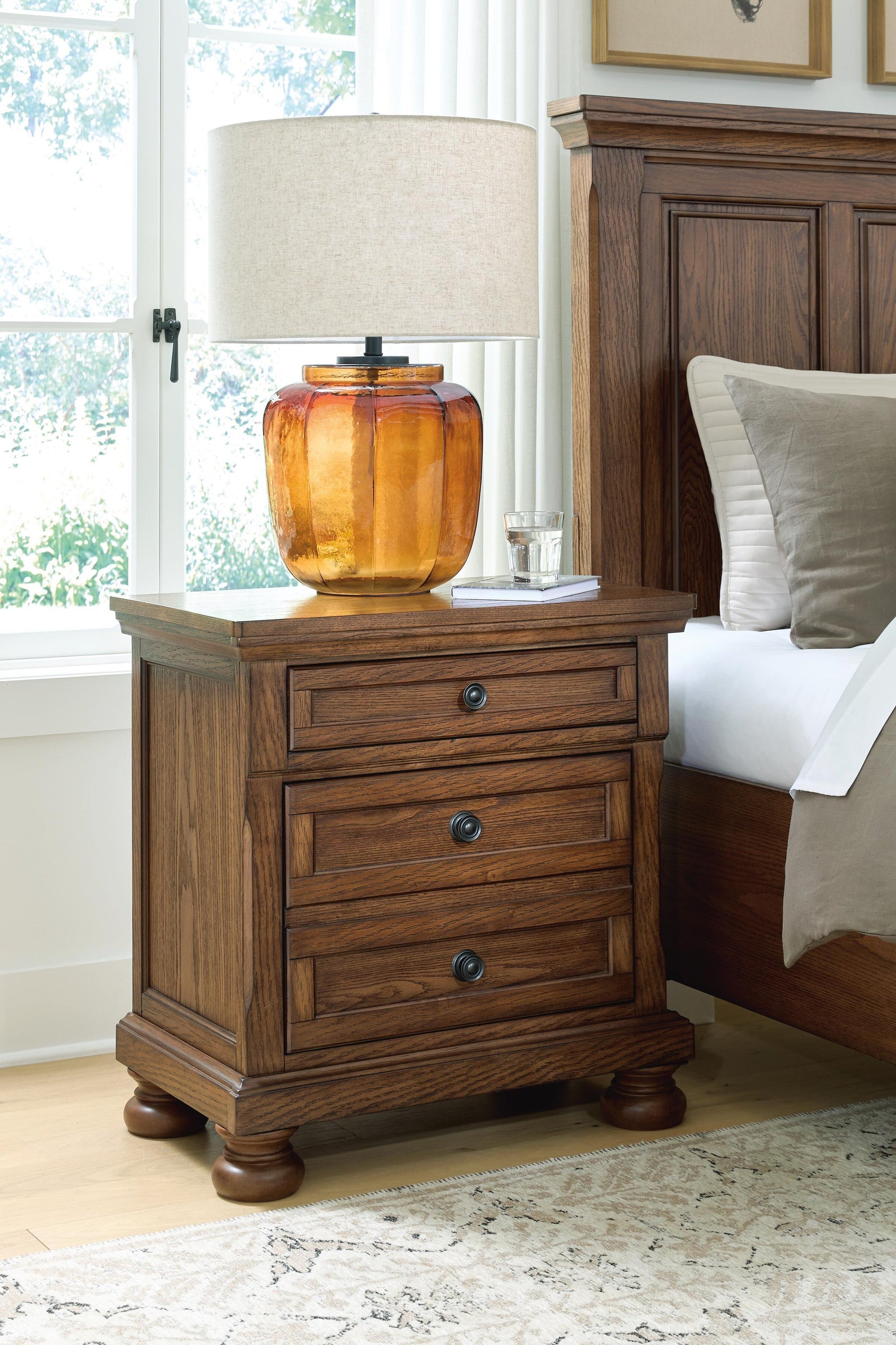 Zackaryn Two Drawer Night Stand Signature Design by Ashley®