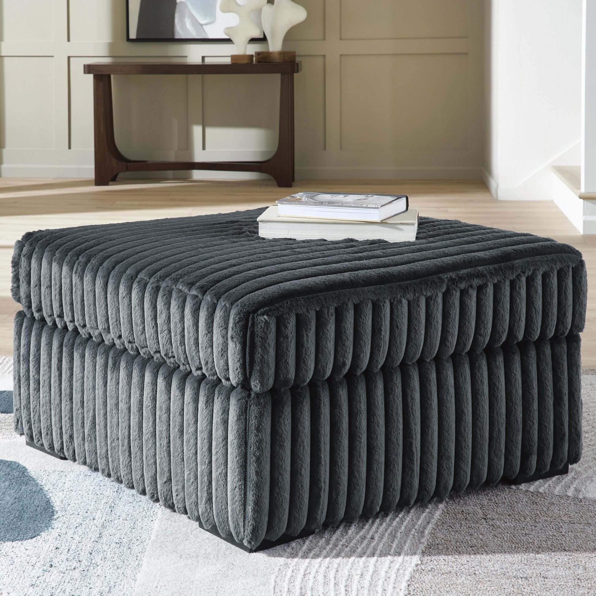 Midnight-Madness Oversized Accent Ottoman Signature Design by Ashley®
