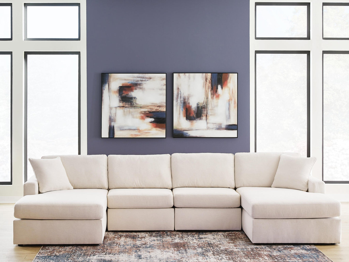 Modmax 4-Piece Double Storage Chaise Sectional Signature Design by Ashley®
