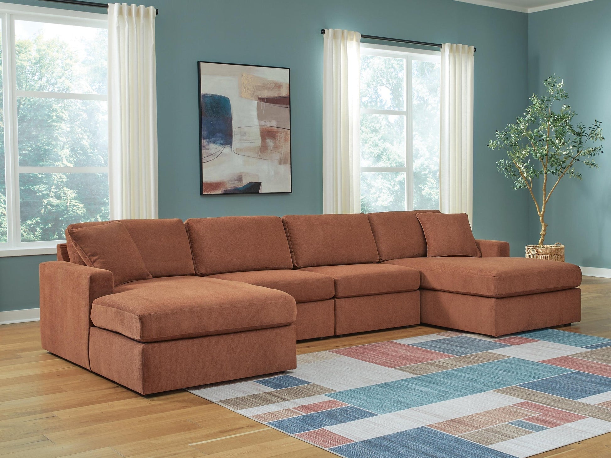 Modmax 4-Piece Double Storage Chaise Sectional Signature Design by Ashley®